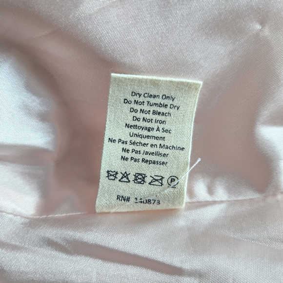 New LoveShackFancy Till Bow Embellished Pink Mist Mini Dress Size 10 NWT - Picture 14 of 14